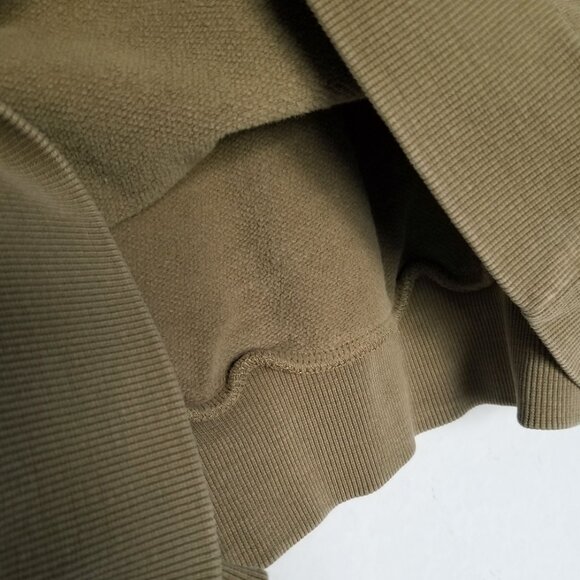 O'Niell Offshore Cotton Fleece Graphic Hoodie M Olive Green Mushroom Flower Boho - Picture 15 of 16